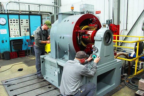 Run-Test a DC Exciter motor